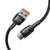 Kábel Tech-Protect UltraBoost Evo USB-A / USB-C 100W 5A 100cm čierny