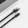 Kábel Tech-Protect UltraBoost Evo USB-A / USB-C 100W 5A 100cm čierny