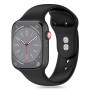 Tech-Protect Silikónový remienok pre Apple Watch 4/5/6/7/8/9/SE a Ultra 1/2 (42/44/45/49 mm), čierny