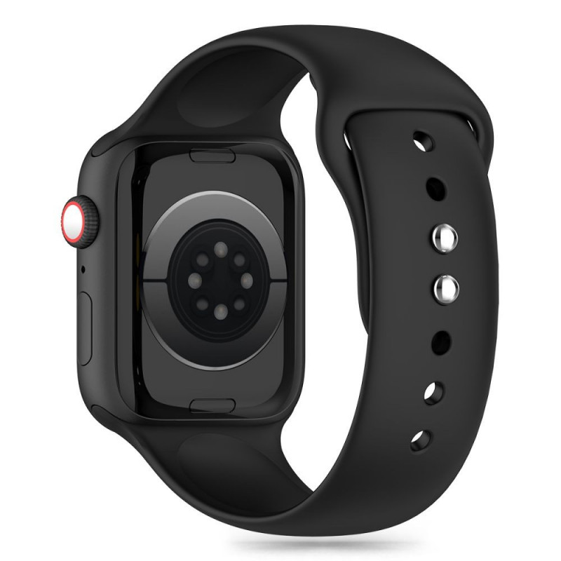 Tech-Protect Silikónový remienok pre Apple Watch 4/5/6/7/8/9/SE a Ultra 1/2 (42/44/45/49 mm), čierny
