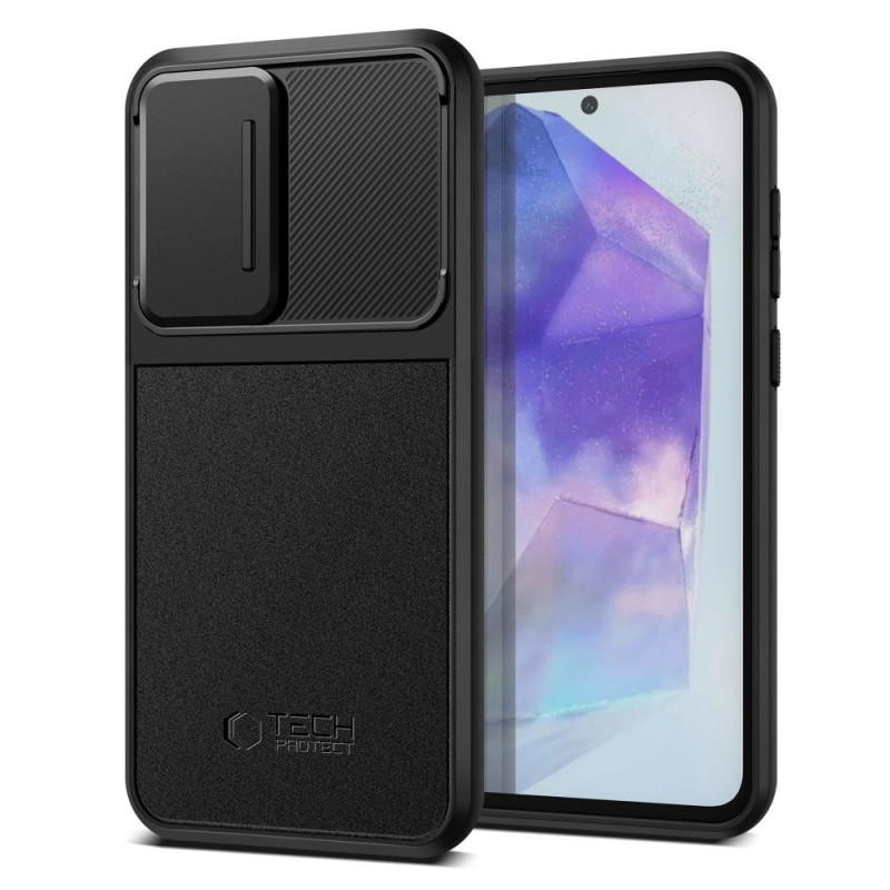 Tech-Protect Puzdro Velar Cam+ pre Samsung Galaxy A35 / A55 5G, čierne