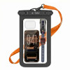 Tech-Protect UWC9 univerzálne vodotesné puzdro 8,9", čierno-oranžové