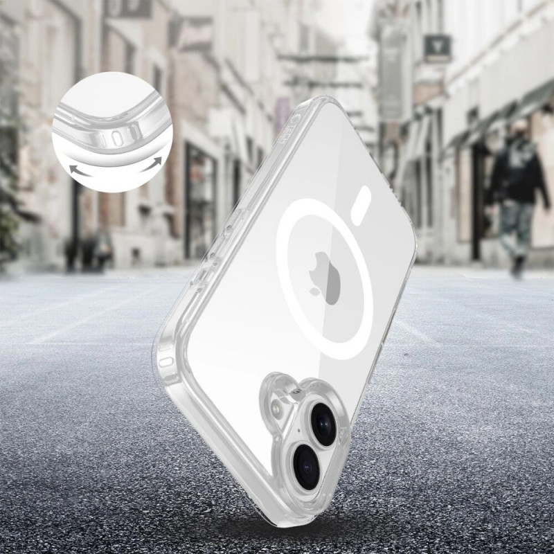 Tech-Protect Flexair Hybrid CC MagSafe puzdro na Apple iPhone 16, priehľadné