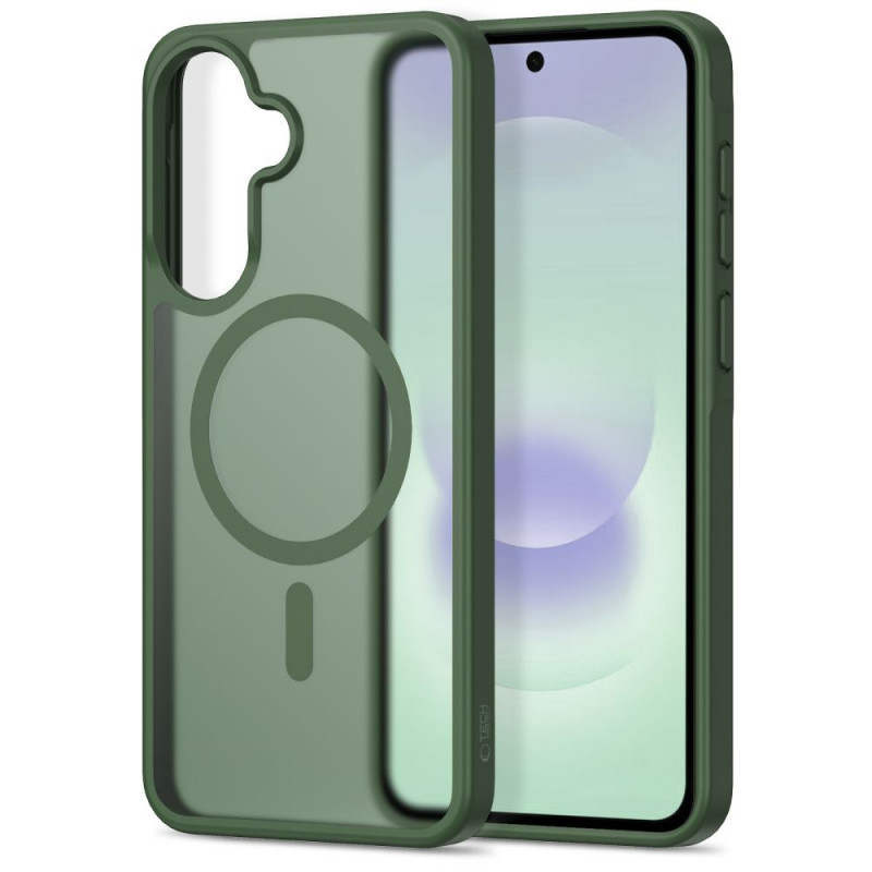 Tech-Protect Magmat MagSafe puzdro pre Samsung Galaxy A36 / A56 / A37 5G, matná zelená