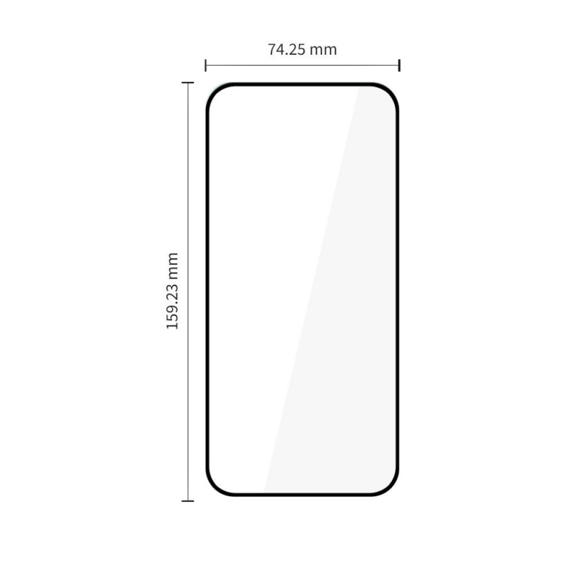 Tech-Protect Glass Fit+ Motorola Moto G67 / G77 tvrdené sklo, čierne (2 ks)