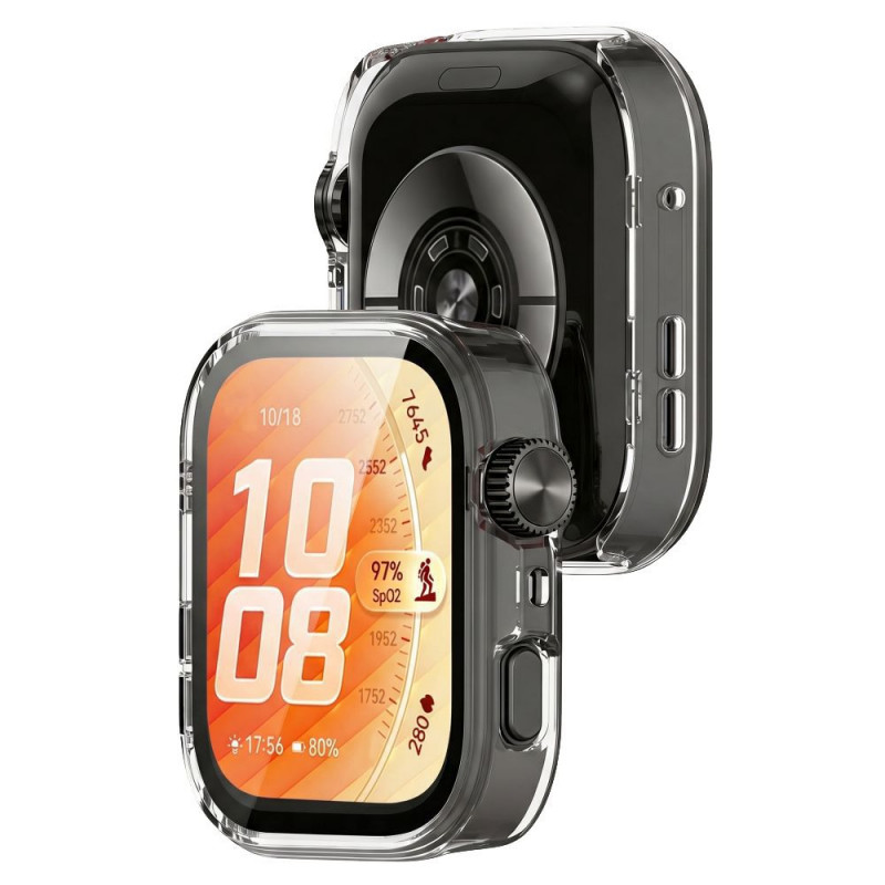 Puzdro Tech-Protect Defense pre Huawei Watch Fit 5 Pro, priehľadné