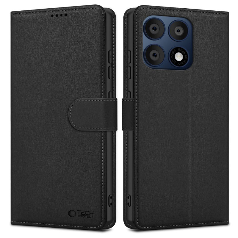 Peňaženkové puzdro Tech-Protect pre Motorola Edge 70 Pro 5G, čierne
