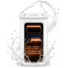 Tech-Protect UWC7 univerzálne vodotesné plávajúce puzdro na smartfóny do 6,9 palca, biele