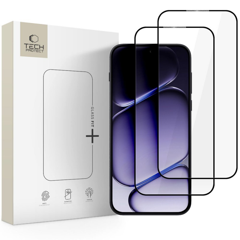Tech-Protect Glass Fit+ tvrdené sklo pre OnePlus Nord 6 (2 ks), čierne