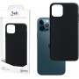 3MK Matt Case puzdro na smartphone Apple iPhone 12/12 Pro, čierne