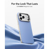 Koženkové puzdro ESR Leather Kickstand MagSafe pre Apple iPhone 17 Pro / 18 Pro, svetlomodré