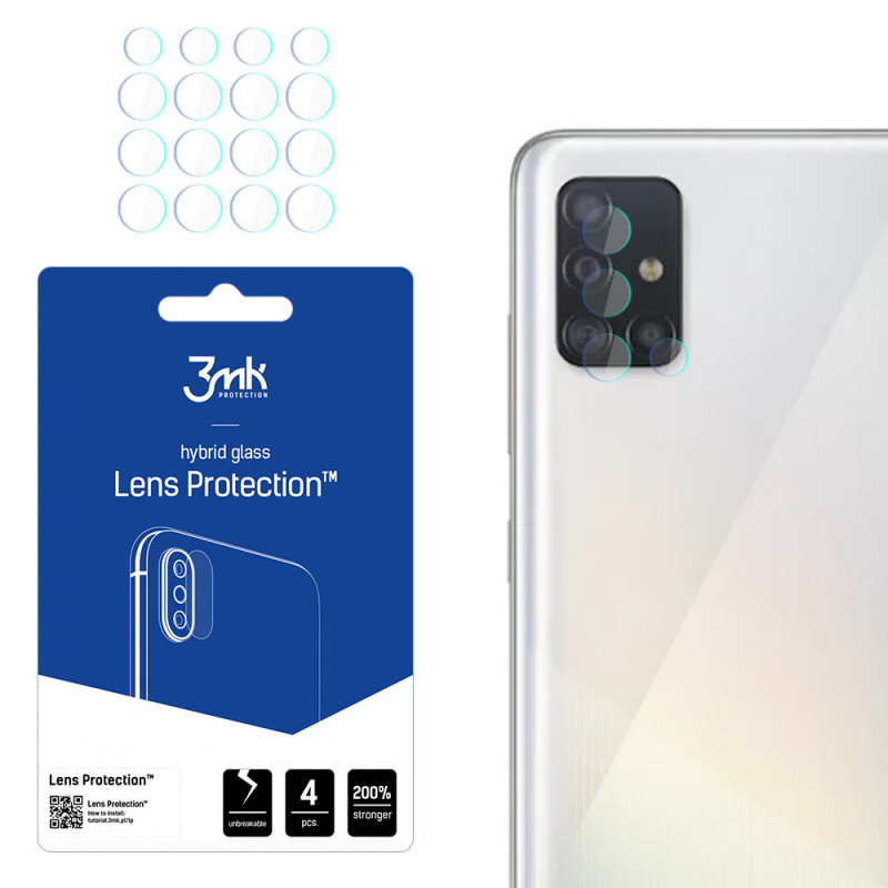3MK Lens Protection Samsung Galaxy A52/A52s ochrana objektívu fotoaparátu (4 ks), 3MK1444