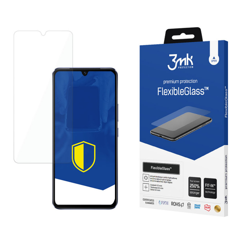 3MK FlexibleGlass hybridné sklo na ochranu displeja pre Vivo V21 5G (3MK1816)