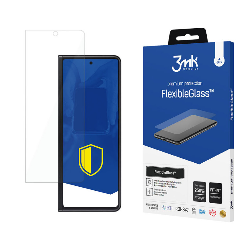 3MK FlexibleGlass hybridné sklo na ochranu displeja pre Samsung Galaxy Z Fold 3 5G (predná časť)