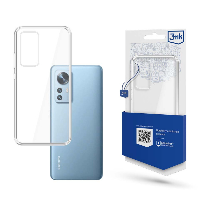 Puzdro na telefón 3MK Clear Case Xiaomi 12/12X, transparentné