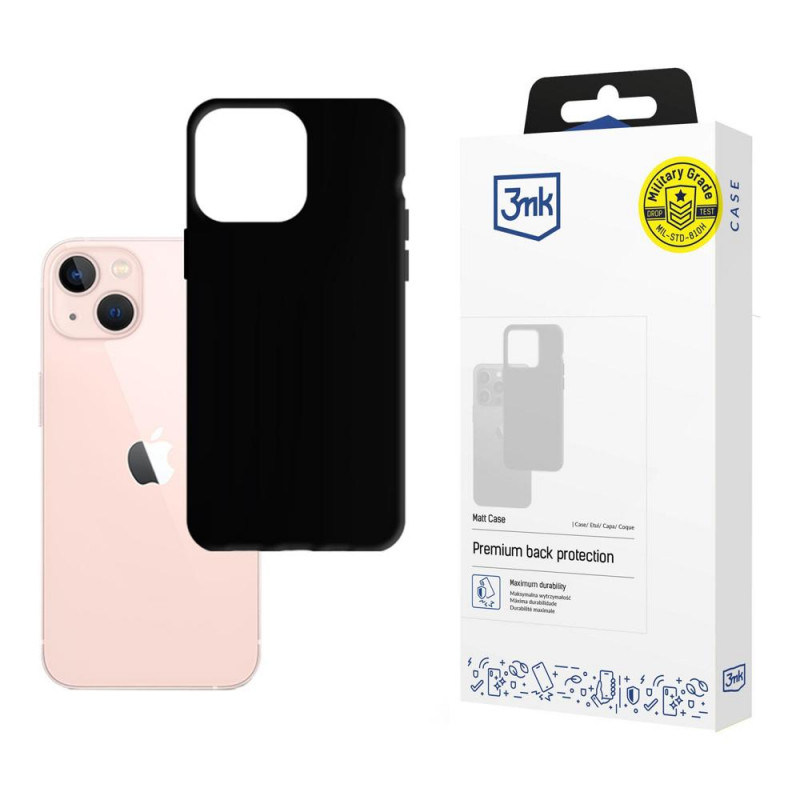 3MK Matt Case pre Apple iPhone 14 Plus / 15 Plus, čierne
