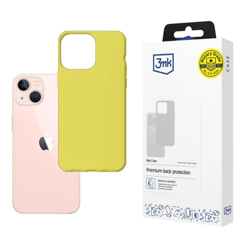 3MK Matt Case 3MK4036 pre Apple iPhone 14 Plus / 15 Plus, limetková