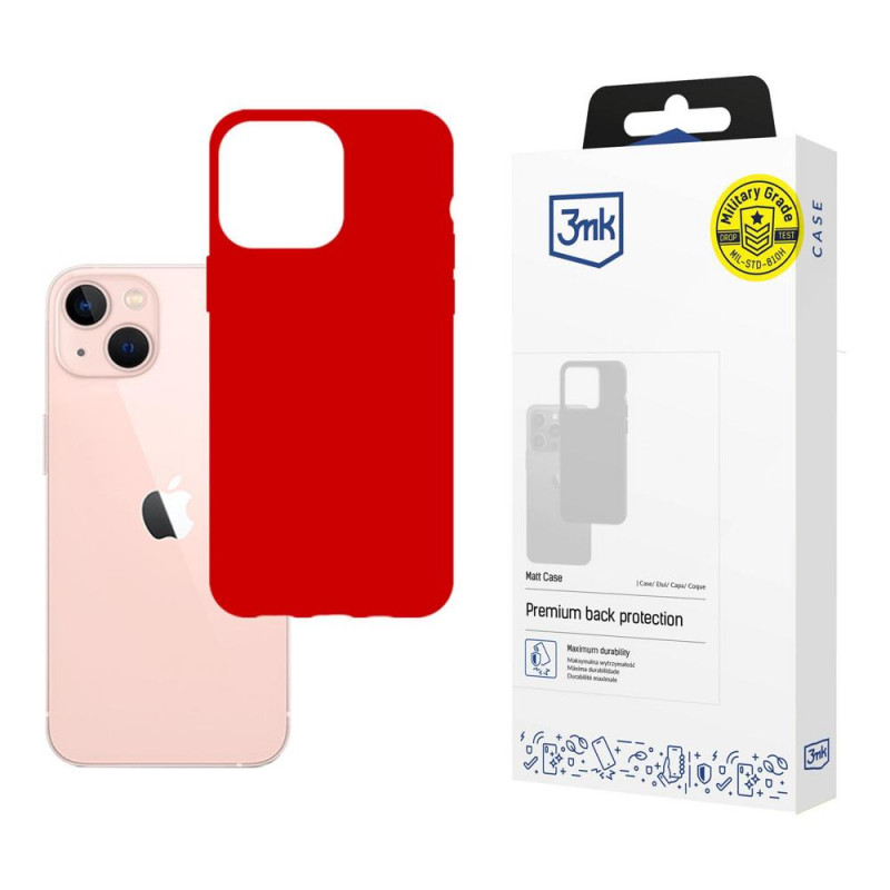 3MK Matt Case 3MK4038 pre Apple iPhone 14 Plus / 15 Plus, červené