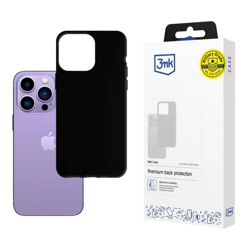 3MK Matt Case 3MK4039 pre Apple iPhone 14 Pro, čierne