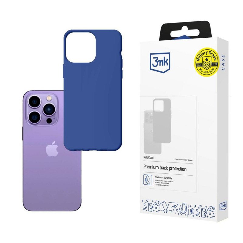 3MK Matt Case 3MK4040 pre Apple iPhone 14 Pro, modré