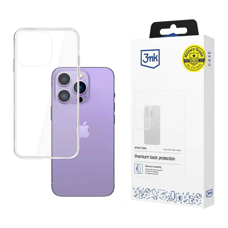 Puzdro 3MK Armor Case 3MK4014 pre Apple iPhone 14 Pro Max, transparentné