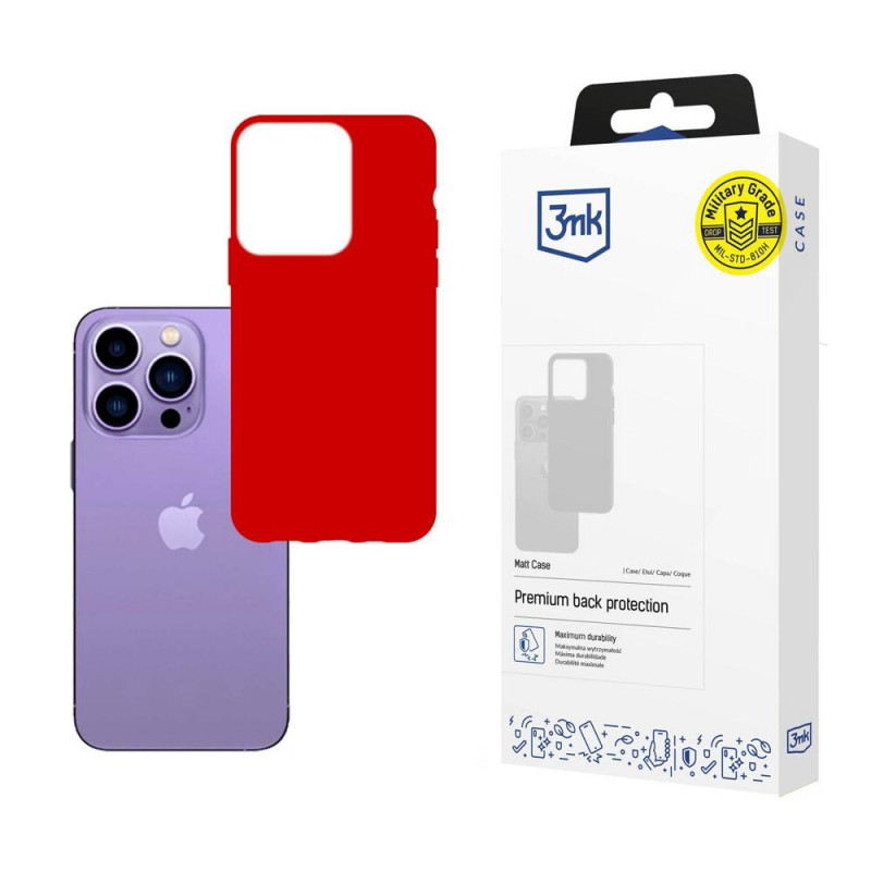 3MK Matt Case 3MK4050 pre Apple iPhone 14 Pro Max, červené