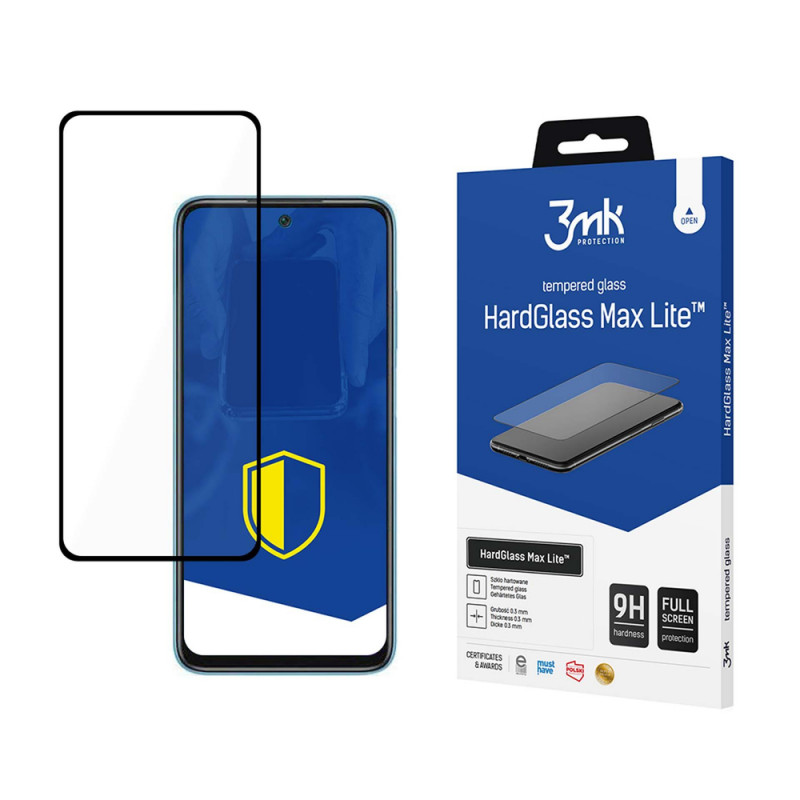 3MK HardGlass Max Lite Redmi 10 2022, čierna