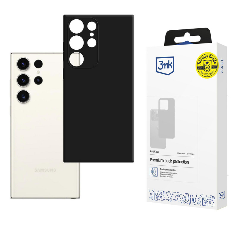 3MK Matt Case Samsung Galaxy S23 Ultra, čierne