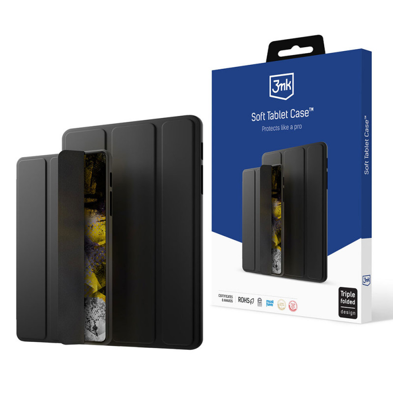 Ochranné puzdro na tablet 3MK Soft 3MK4990 pre Apple iPad 10.2" 2019/2020/2021 (7., 8., 9. generácia), čierne