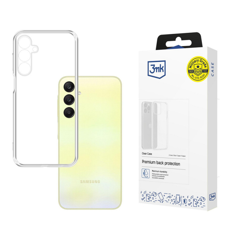 Priehľadné puzdro 3MK Clear Case pre Samsung Galaxy A25 5G, transparentné