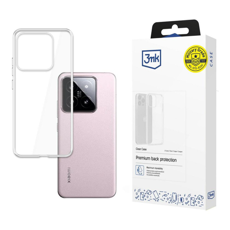 Priehľadný kryt 3MK Clear Case 3MK5490 pre Xiaomi 14, transparentný