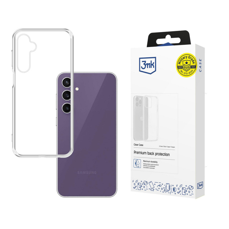 Priehľadné puzdro 3MK Clear Case pre Samsung Galaxy S23 FE, transparentné