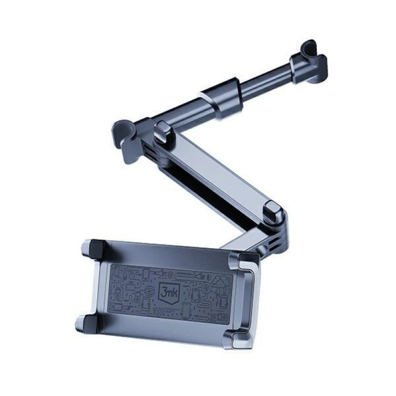 3MK Single Headrest Holder držiak do auta na hlavovú opierku pre telefóny a tablety 4,7"-12,9", čierny