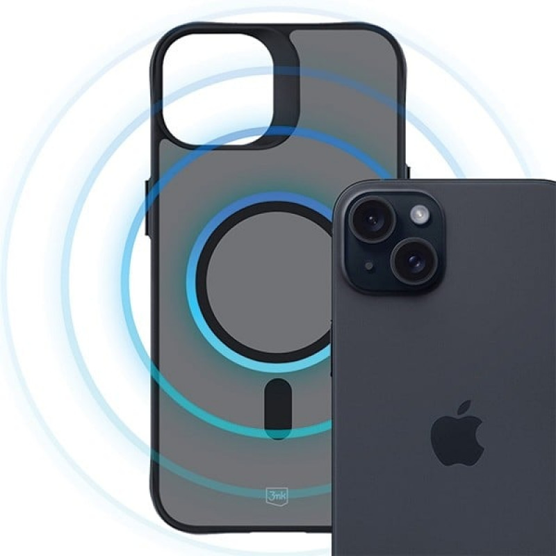 3MK Smoke MagCase s MagSafe pre Apple iPhone 15, priesvitný