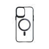 3MK Satin Armor MagCase s MagSafe pre Apple iPhone 12 Pro Max, priehľadný s čiernym rámom