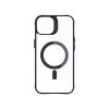 3MK Satin Armor MagCase s MagSafe pre Apple iPhone 14 Plus, priehľadný s čiernym rámom (156076-0)