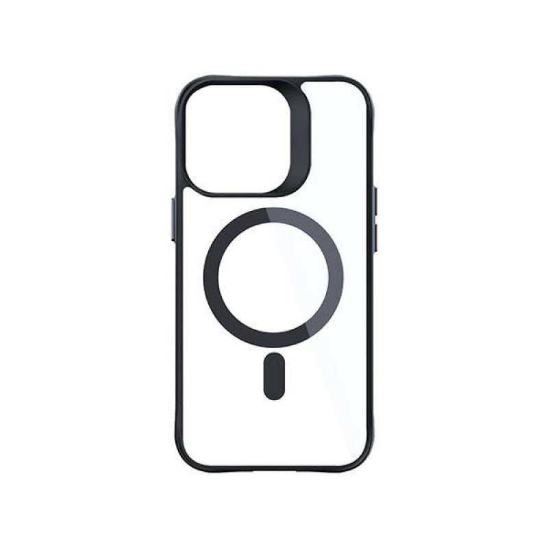 3MK Satin Armor MagCase s MagSafe pre Apple iPhone 14 Pro Max, priehľadný s čiernym rámom