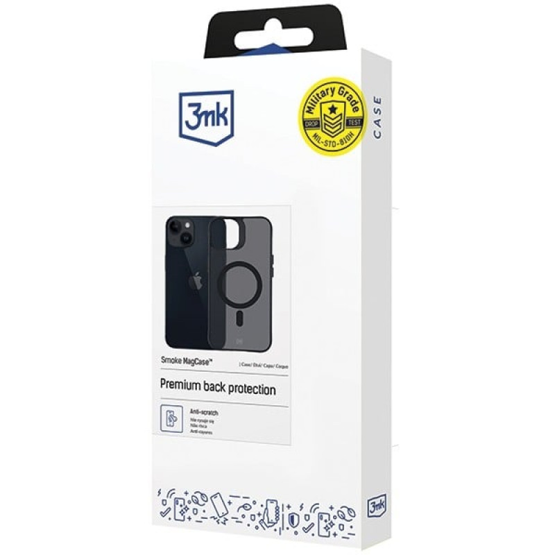 3MK Smoke MagCase s MagSafe pre Apple iPhone 14 Plus, polopriehľadný (156062-0)