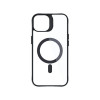 3MK Satin Armor MagCase s MagSafe pre Apple iPhone 13 / 14, priehľadný s čiernym rámom (156075-0)