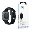 Silikónový remienok na hodinky 3mk pre Apple Watch 38/40/41 mm, čierny