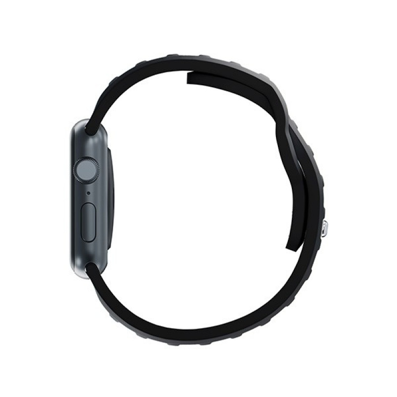 Silikónový remienok na hodinky 3mk pre Apple Watch 38/40/41 mm, čierny