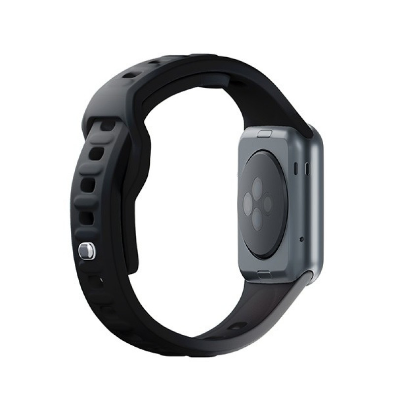 Silikónový remienok na hodinky 3mk pre Apple Watch 38/40/41 mm, čierny