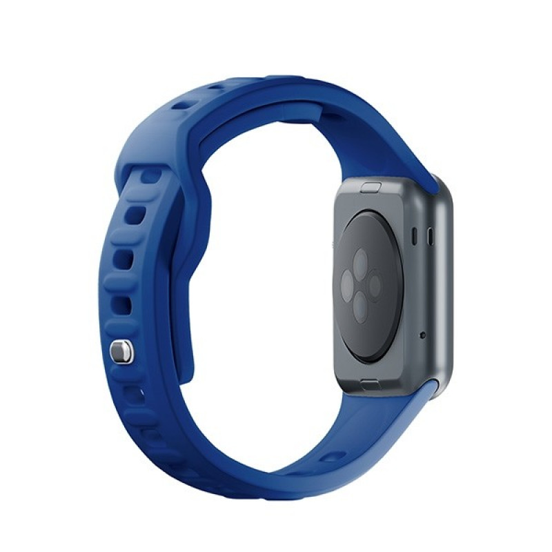 3mk Silikónový remienok na hodinky pre Apple Watch 38/40/41 mm, modrý