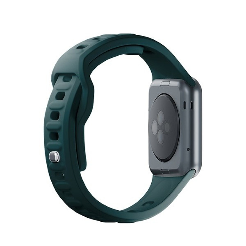 Silicónový remienok na hodinky 3mk pre Apple Watch 38/40/41 mm, evergreen
