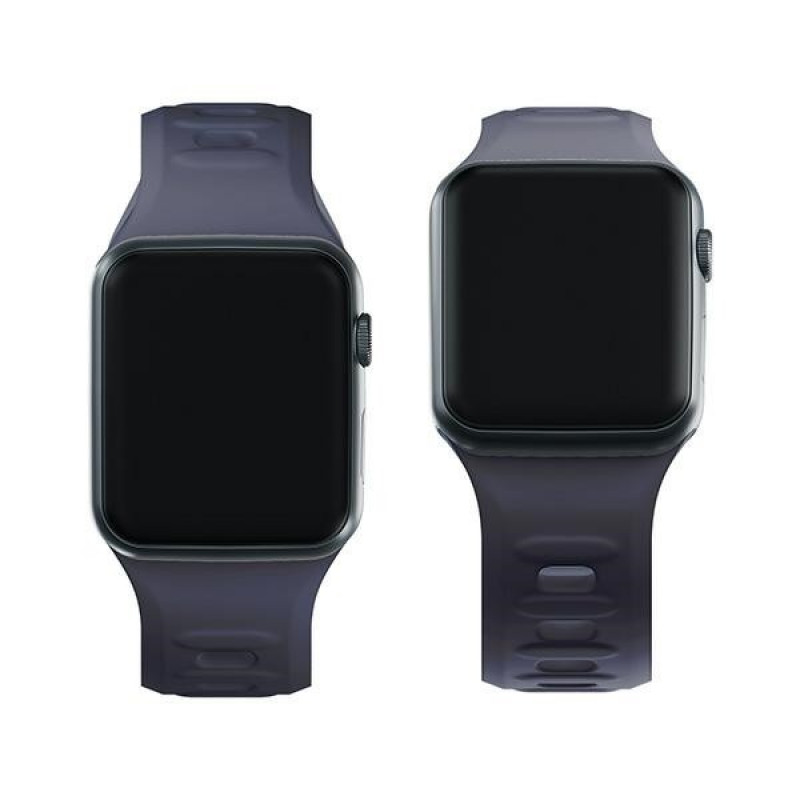 3mk Silikónový remienok na hodinky pre Apple Watch 38/40/41 mm, sivý