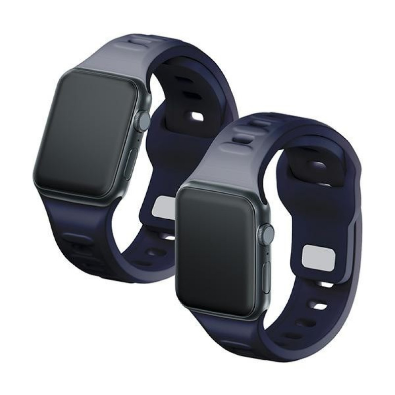 3mk Silikónový remienok na hodinky pre Apple Watch 38/40/41 mm, sivý