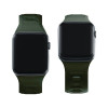Silicónový remienok na hodinky 3mk pre Apple Watch 38/40/41 mm, tmavozelený