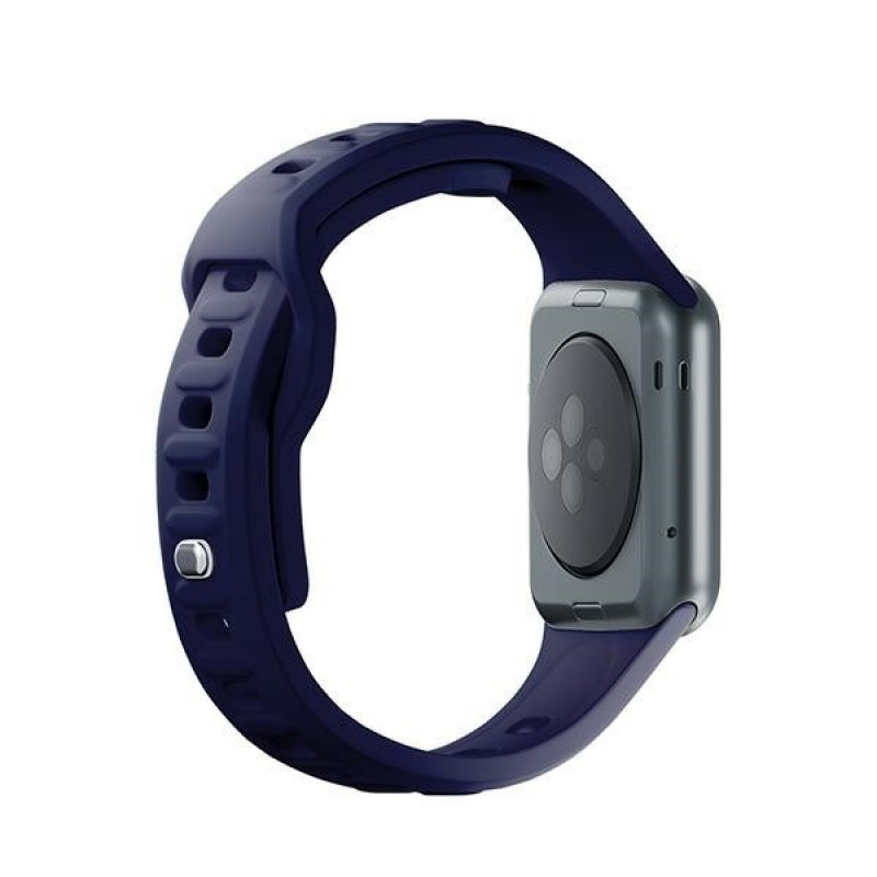 Silicónový remienok na hodinky 3mk pre Apple Watch 38/40/41 mm, ocean blue