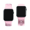 Silikónový remienok na hodinky 3mk pre Apple Watch 38/40/41 mm, práškovo ružový