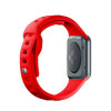 Silikónový remienok na hodinky 3mk pre Apple Watch 38/40/41 mm, červený